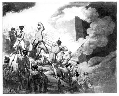 El asalto de Badajoz, 6 de abril de 1812 de John Augustus Atkinson